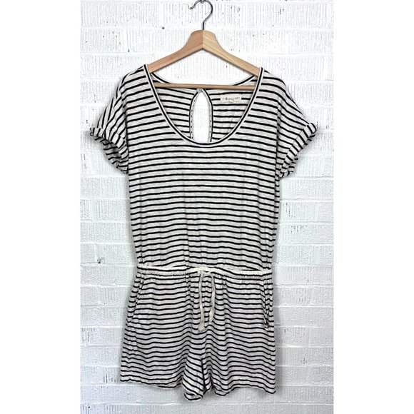 Lou & Grey x LOFT Nautical Striped Romper Size Small - Picture 2 of 9